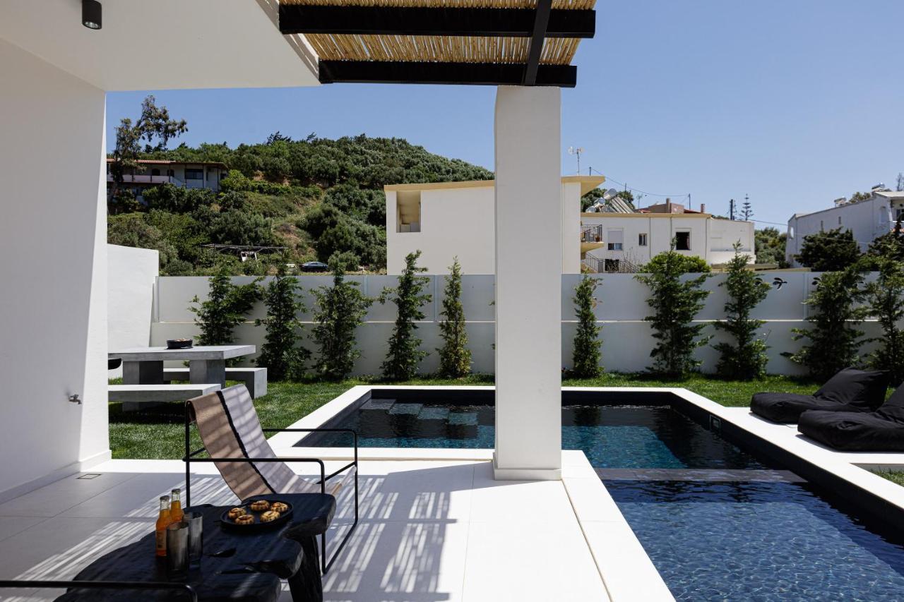 Modern Villa Casa Filo Verde With Private Pool & Bbq,200M From The Beach Plakias Ngoại thất bức ảnh