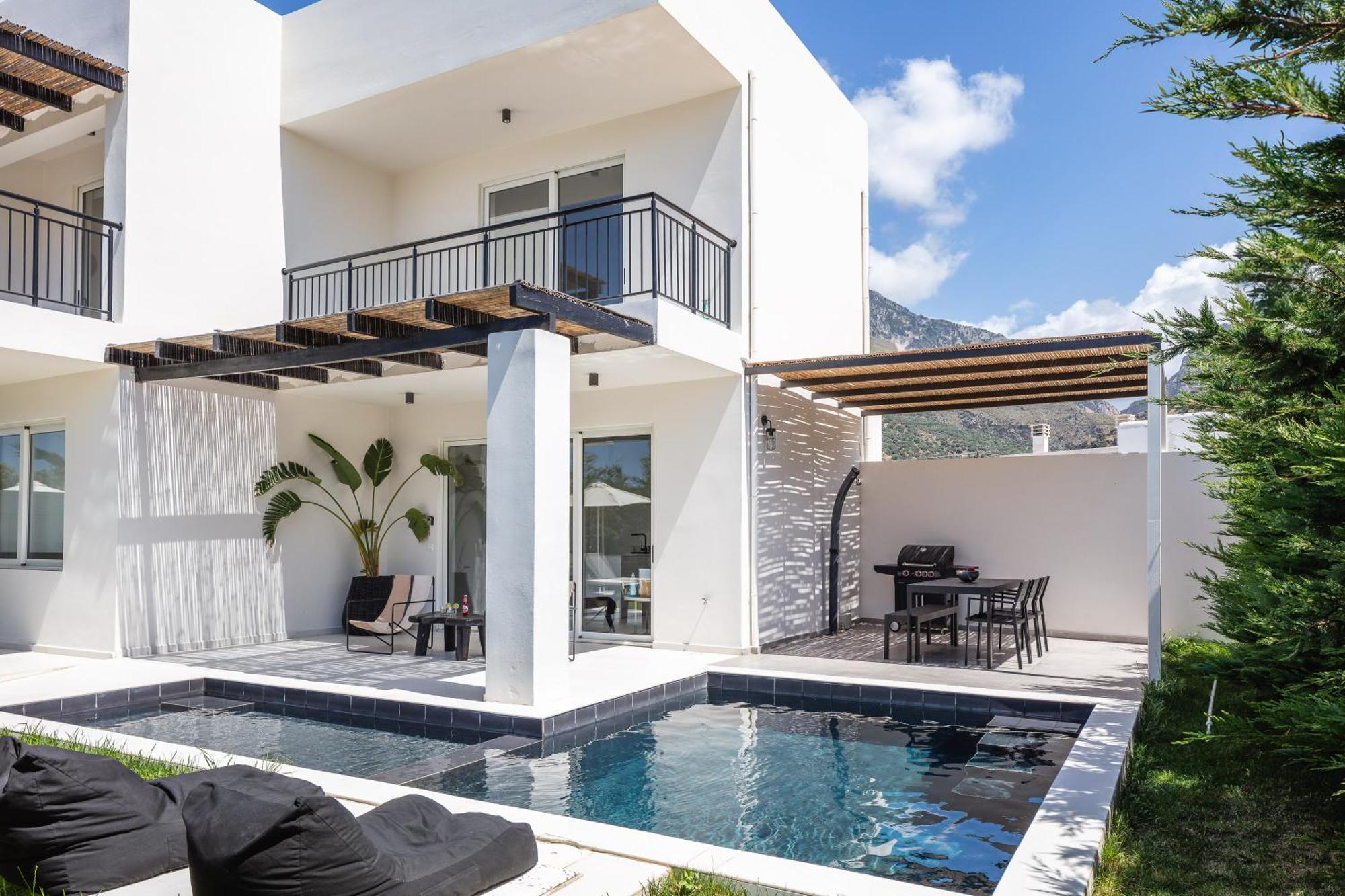 Modern Villa Casa Filo Verde With Private Pool & Bbq,200M From The Beach Plakias Ngoại thất bức ảnh