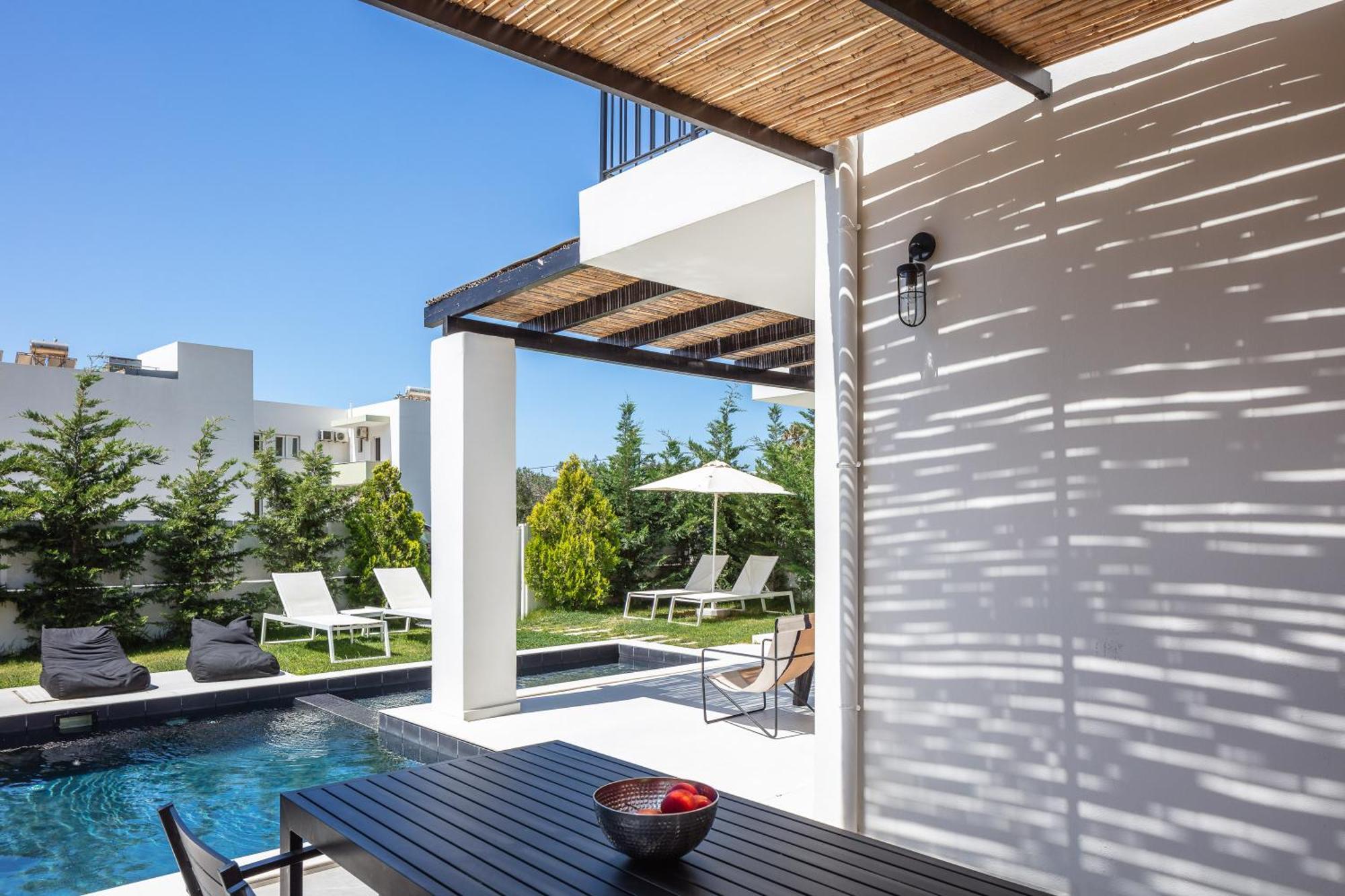 Modern Villa Casa Filo Verde With Private Pool & Bbq,200M From The Beach Plakias Ngoại thất bức ảnh