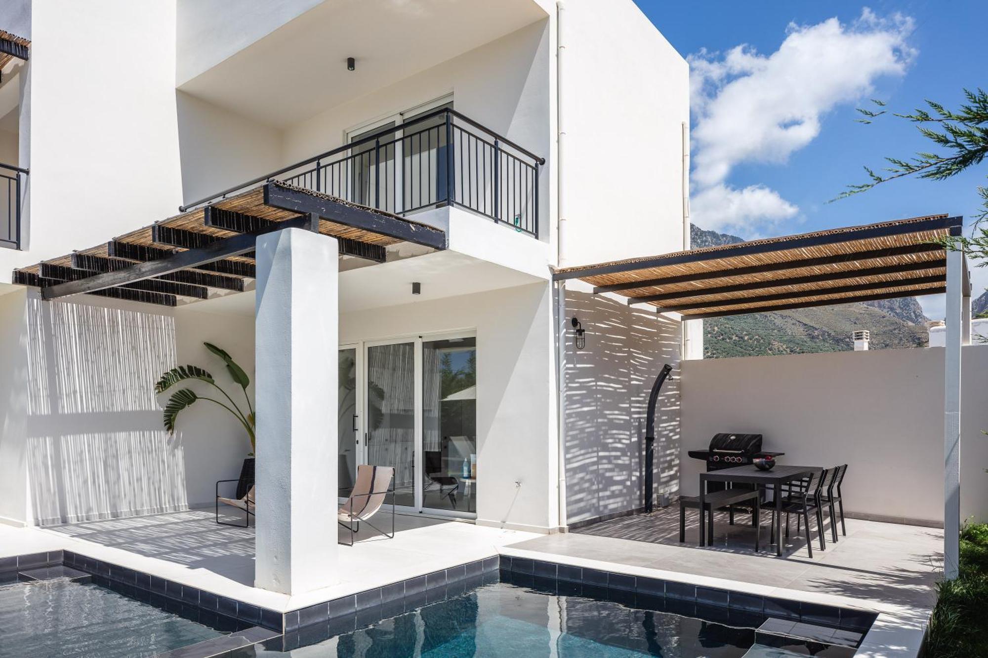 Modern Villa Casa Filo Verde With Private Pool & Bbq,200M From The Beach Plakias Ngoại thất bức ảnh