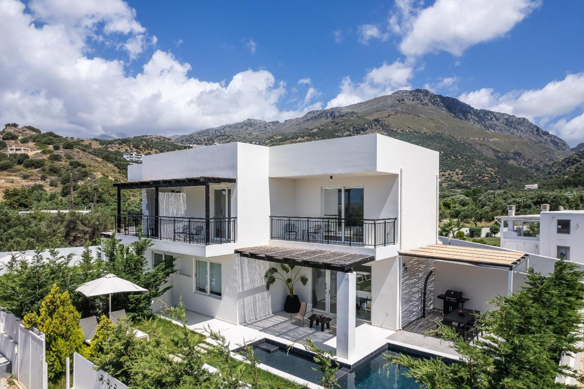 Modern Villa Casa Filo Verde With Private Pool & Bbq,200M From The Beach Plakias Ngoại thất bức ảnh